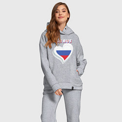 Женский костюм оверсайз 154 регион Новосибирская область, цвет: меланж — фото 2