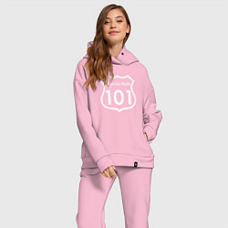 Женский костюм оверсайз Depeche Mode - 101, цвет: светло-розовый — фото 2