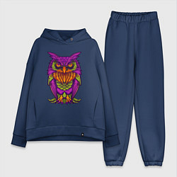 Женский костюм оверсайз Purple owl