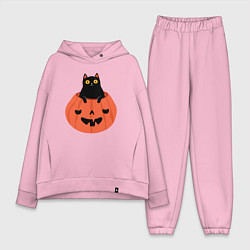 Женский костюм оверсайз Котик в тыкве