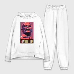 Женский костюм оверсайз Lenin revolution, цвет: белый