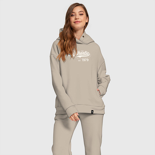 Женский костюм оверсайз Authentic 1979 / Миндальный – фото 2