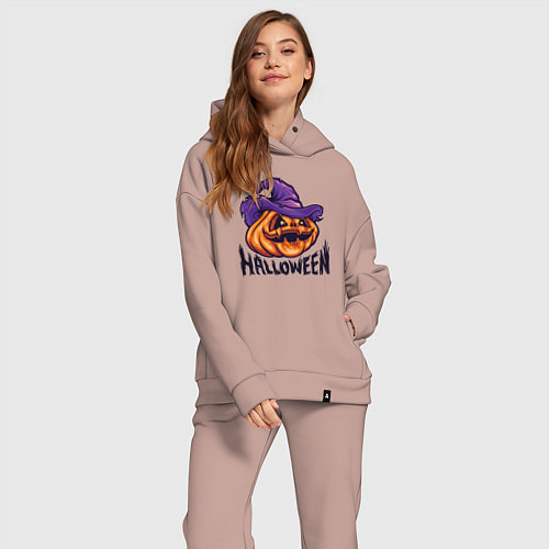 Женский костюм оверсайз Праздник Halloween / Пыльно-розовый – фото 2