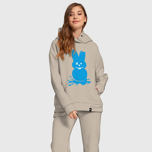 Женский костюм оверсайз Blue bunny / Миндальный – фото 2