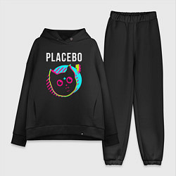 Женский костюм оверсайз Placebo rock star cat, цвет: черный