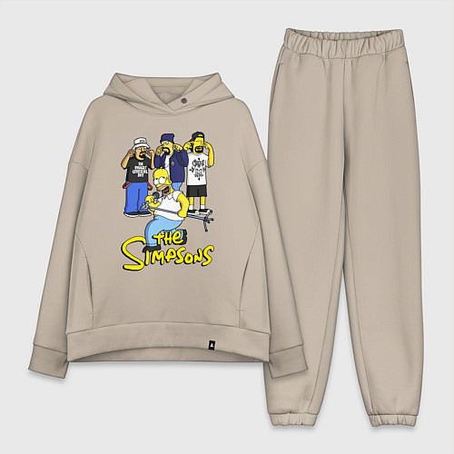 Женский костюм оверсайз Simpsons - Cypress hill / Миндальный – фото 1