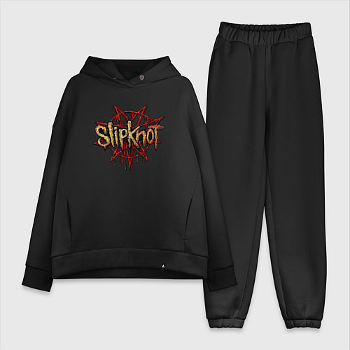 Женский костюм оверсайз Slipknot original / Черный – фото 1