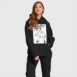 Женский костюм оверсайз Евангелион Аска Сорью, цвет: черный — фото 2