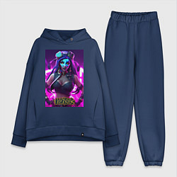 Женский костюм оверсайз League of Legends Akali Kda, цвет: тёмно-синий