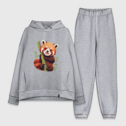 Женский костюм оверсайз The Red Panda, цвет: меланж