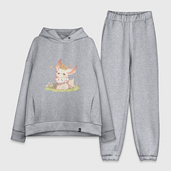 Женский костюм оверсайз Королевский лисенок