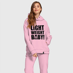 Женский костюм оверсайз Light weight baby, цвет: светло-розовый — фото 2