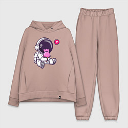 Женский костюм оверсайз Космонавт и мороженое