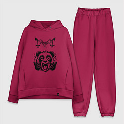 Женский костюм оверсайз Mayhem - rock panda, цвет: маджента