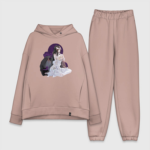 Женский костюм оверсайз Повелитель Альбедо / Пыльно-розовый – фото 1