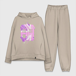 Женский костюм оверсайз Pink tardis