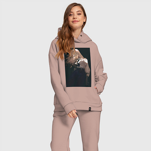 Женский костюм оверсайз Ведьма и чудовище Гидо / Пыльно-розовый – фото 2