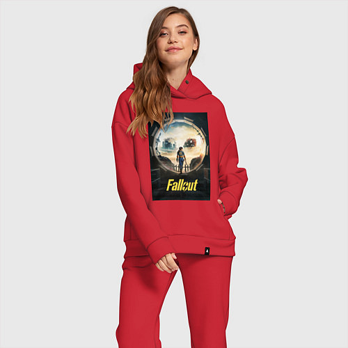 Женский костюм оверсайз Fallout - Lucy MacLean / Красный – фото 2