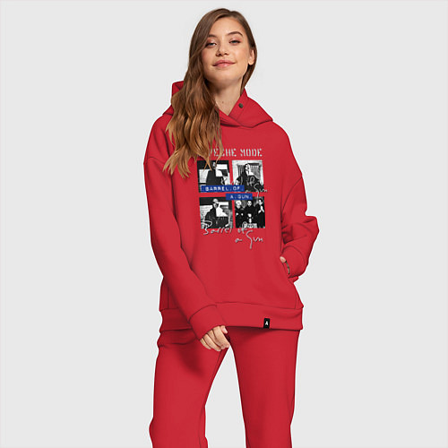 Женский костюм оверсайз Depeche Mode - Barrel of a gun ep / Красный – фото 2