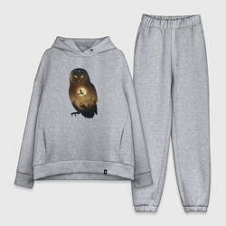 Женский костюм оверсайз Лунная совушка