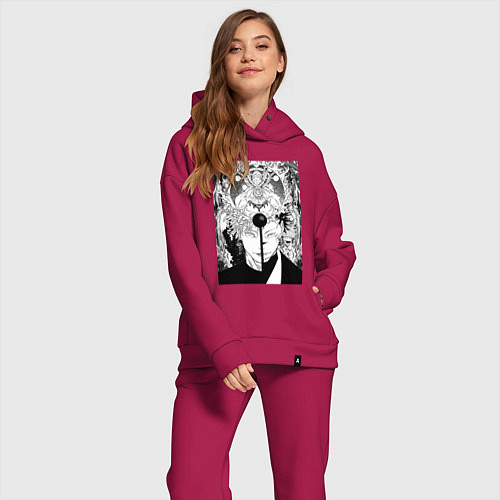 Женский костюм оверсайз Магическая битва Сукуна Рёмэн Высокоранговое прокл / Маджента – фото 2