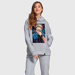 Женский костюм оверсайз Магическая битва Кэнто Нанами маг первого класса а, цвет: меланж — фото 2