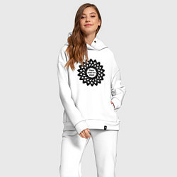 Женский костюм оверсайз Общее должно быть общим, цвет: белый — фото 2