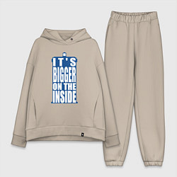 Женский костюм оверсайз Its bigger on the inside, цвет: миндальный