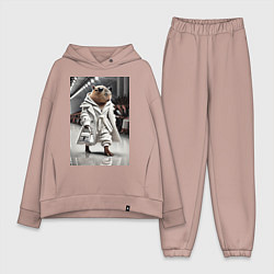 Женский костюм оверсайз Модный капибара манекенщик - дефиле животных