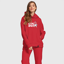 Женский костюм оверсайз Astro Bot - Mascot, цвет: красный — фото 2