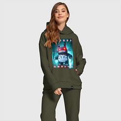 Женский костюм оверсайз Totocraft halloween - horror, цвет: хаки — фото 2