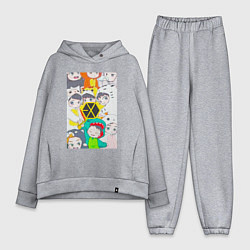 Женский костюм оверсайз Exo в костюмах животных