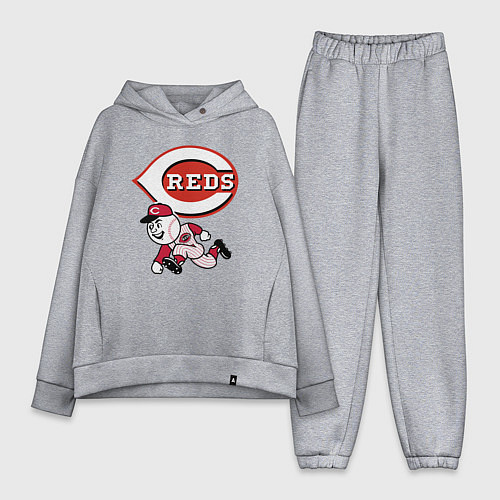 Женский костюм оверсайз Cincinnati reds baseball team - talisman / Меланж – фото 1