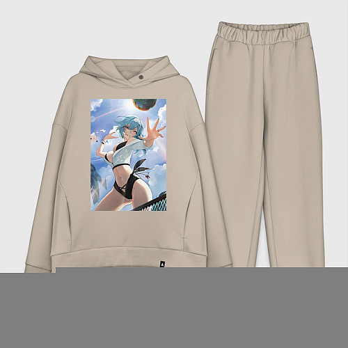 Женский костюм оверсайз Геншин Эола Лоуренс волейбол / Миндальный – фото 1