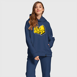 Женский костюм оверсайз Wu-Tang bubble, цвет: тёмно-синий — фото 2