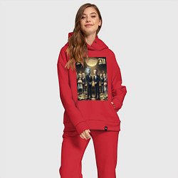 Женский костюм оверсайз Rick and Morty - mafia, цвет: красный — фото 2