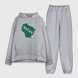 Женский костюм оверсайз Bucks team