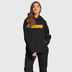 Женский костюм оверсайз Twenty one pilots - color logo, цвет: черный — фото 2