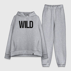 Женский костюм оверсайз Wild, цвет: меланж
