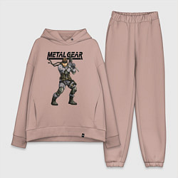 Женский костюм оверсайз Snake Solid soldier, цвет: пыльно-розовый