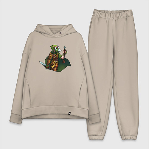 Женский костюм оверсайз Верминтайд 2 - Кериллиан из Warhammer / Миндальный – фото 1