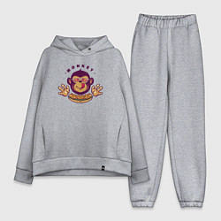 Женский костюм оверсайз Monkey hot dog