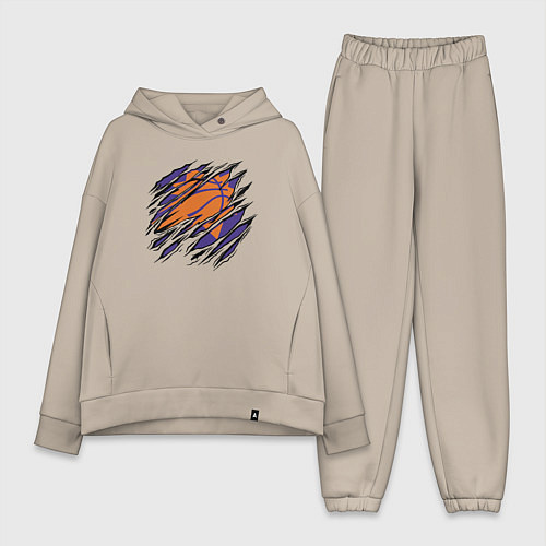 Женский костюм оверсайз Финикс Санз / Миндальный – фото 1