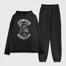 Женский костюм оверсайз Sons of anarchy - logo, цвет: черный