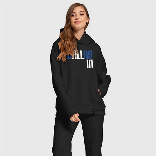 Женский костюм оверсайз Dallas in / Черный – фото 2