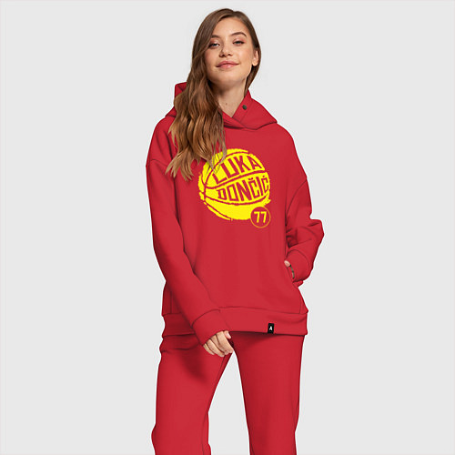 Женский костюм оверсайз Luka Doncic ball / Красный – фото 2