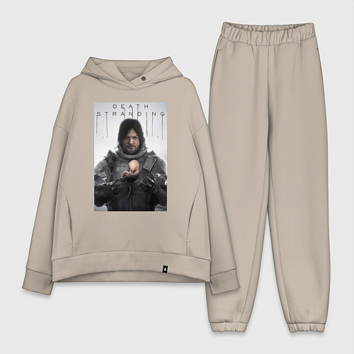 Женский костюм оверсайз Death Stranding - Norman Reedus / Миндальный – фото 1