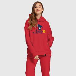 Женский костюм оверсайз Nikola 15, цвет: красный — фото 2