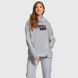 Женский костюм оверсайз Amsterdam city, цвет: меланж — фото 2