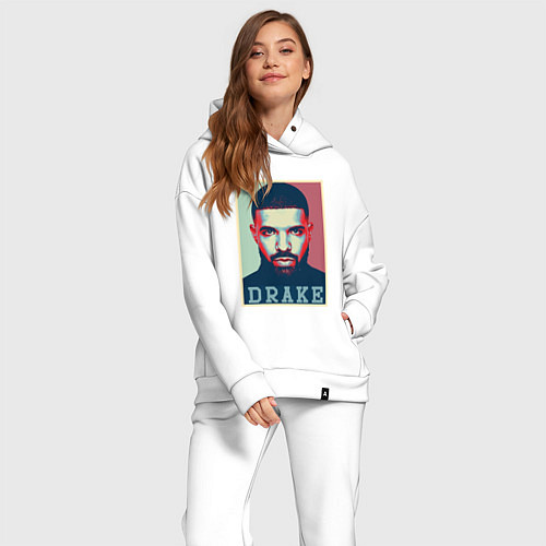 Женский костюм оверсайз Drake / Белый – фото 2